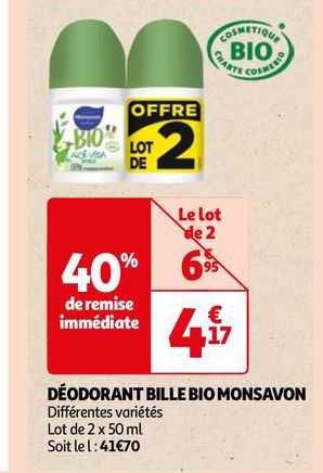 Déodorant Bille Bio Monsavon