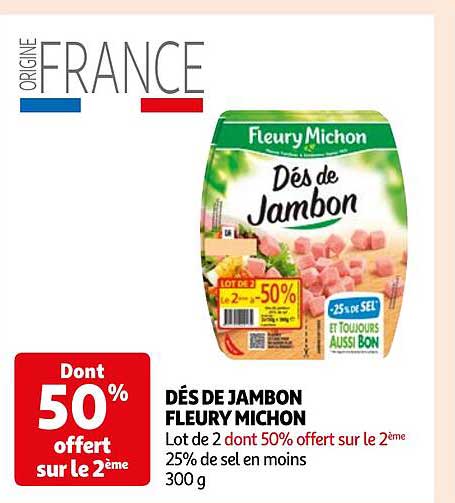 dés de jambon fleury michon