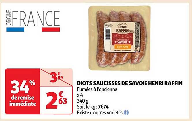 diots saucisses de savoie henri raffin