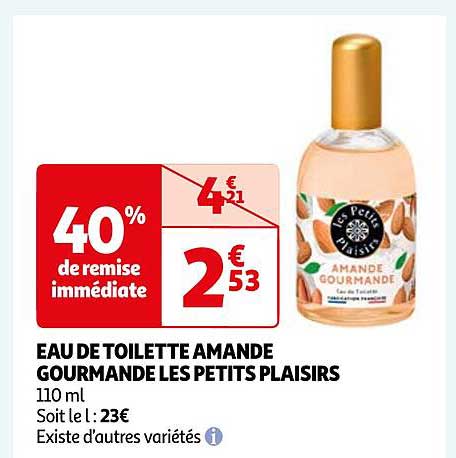 eau de toilette amande gourmande les petits plaisirs