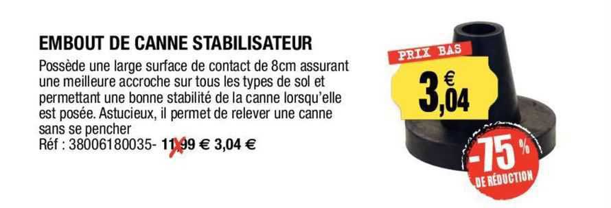 embout de canne stabilisateur