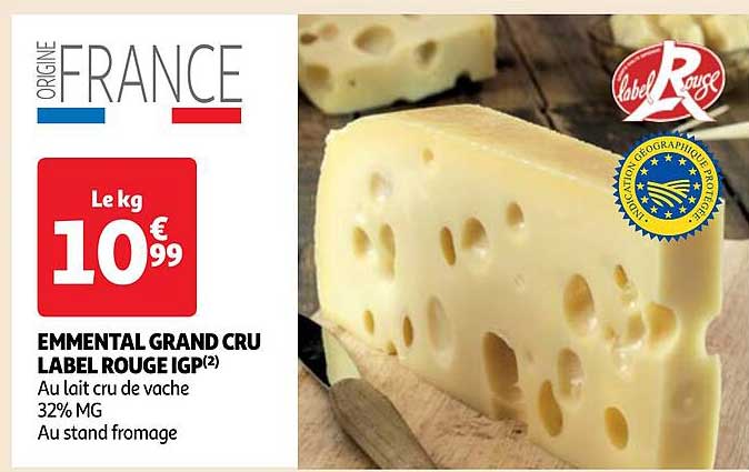 Emmental Grand Cru Label Rouge Igp