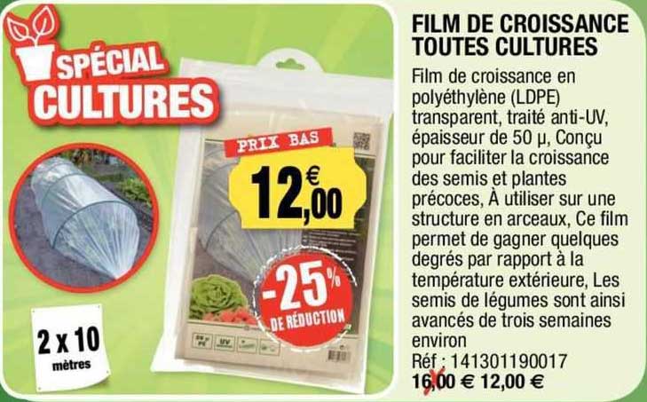 film de croissance toutes cultures