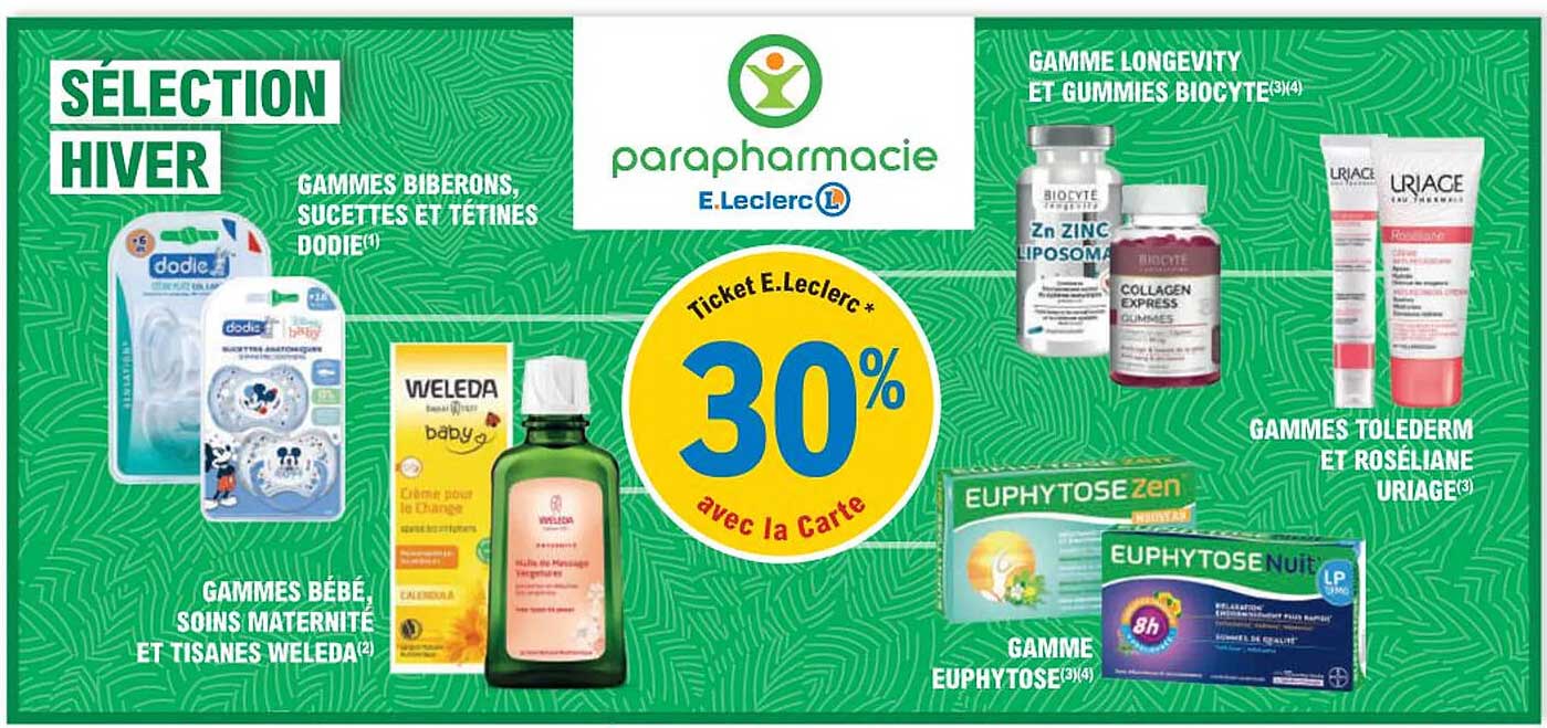 Gammes Biberons, Sucettes Et Tétines, Gammes Bébé, Soins Maternité Et Tisanes Weleda, Gamme Longevity Et Gummies Biocyte, Gammes Tolederm Et Roséliane Uriage, Gamme Euphytose