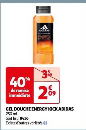 gel douche energy kick adidas