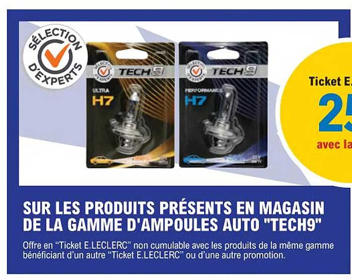 la gamme d'ampoules auto "tech9"
