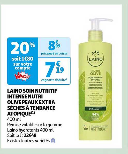 laino soin nutritif intense nutri olive peaux extra sèches à tendance atopique