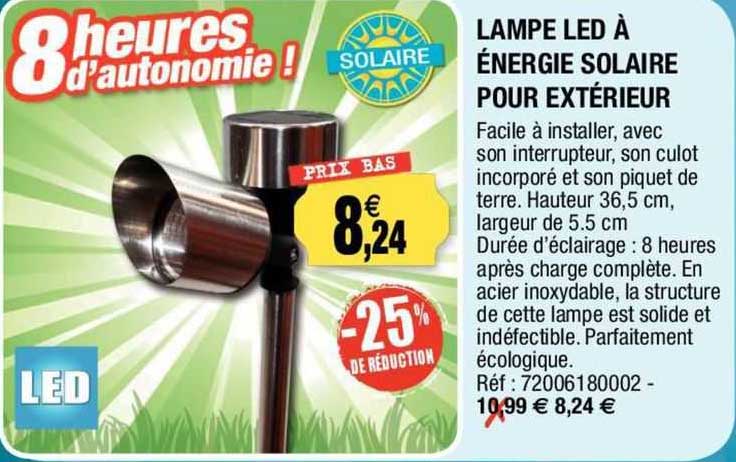 Lampe Led à énergie Solaire Pour Extérieur