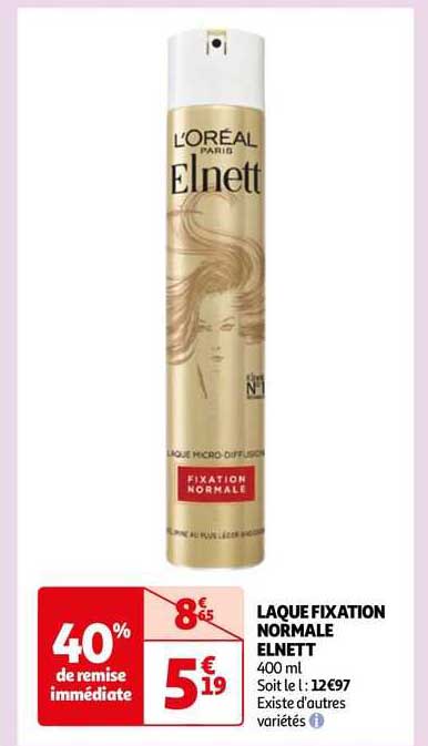 laque fixation normale elnett