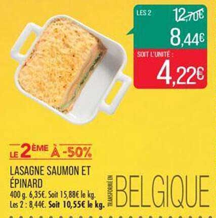 Lasagne Saumon Et épinard