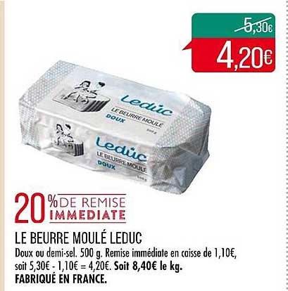 le beurre moulé leduc