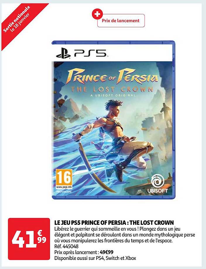 le jeu ps5 prince of persia : the most crown