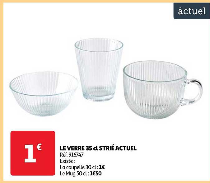 Le Verre 35 Cl Strié Actuel