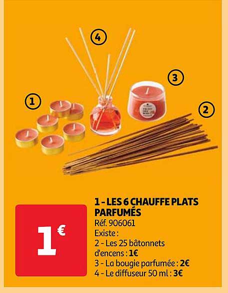les 6 chauffe plats parfumés