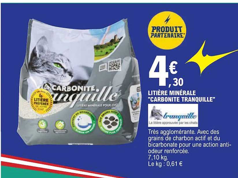 Litière Minérale "carbonite Tranquille"