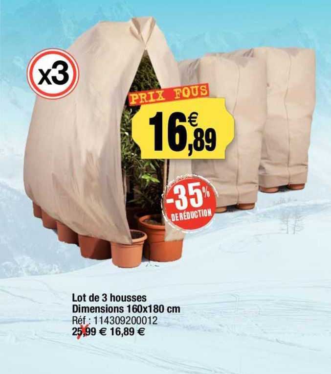 Lot De 3 Housses Dimensions 160 X 180 Cm