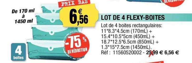Lot De 4 Flexy-boîtes