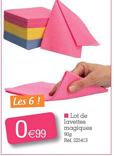 lot de lavettes magiques
