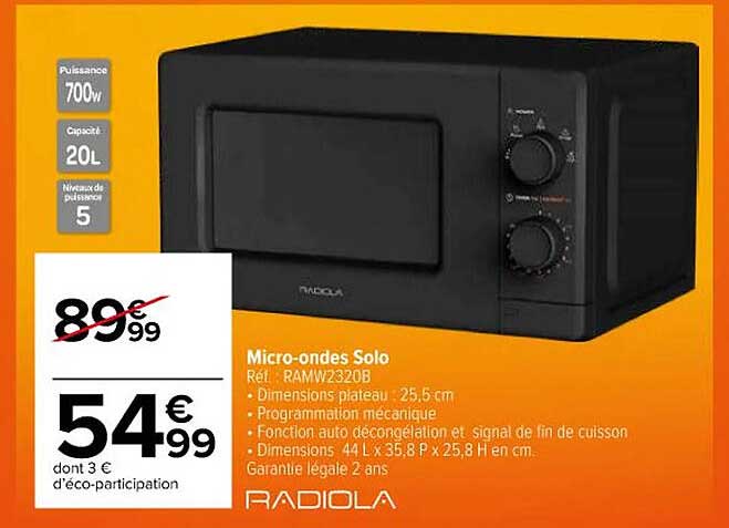 micro-ondes solo radiola