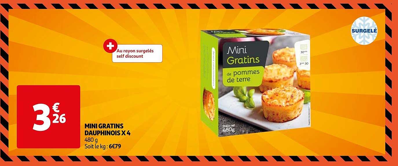 mini gratins dauphinois x4