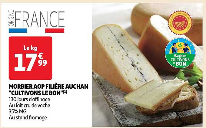 morbier aop filière auchan "cultivons le bon"