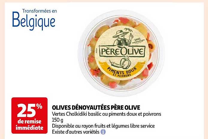 olives dénoyautées père olive