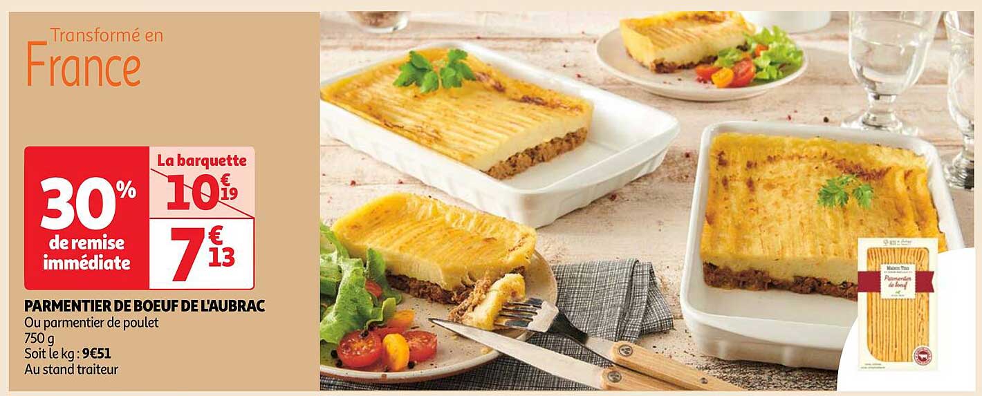 parmentier de bœuf de l'aubrac