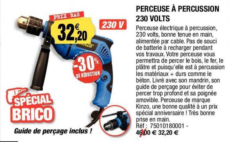 perceuse à percussion 230 volts