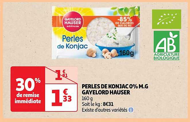 perles de konjac 0% m.g. gayelord hausser