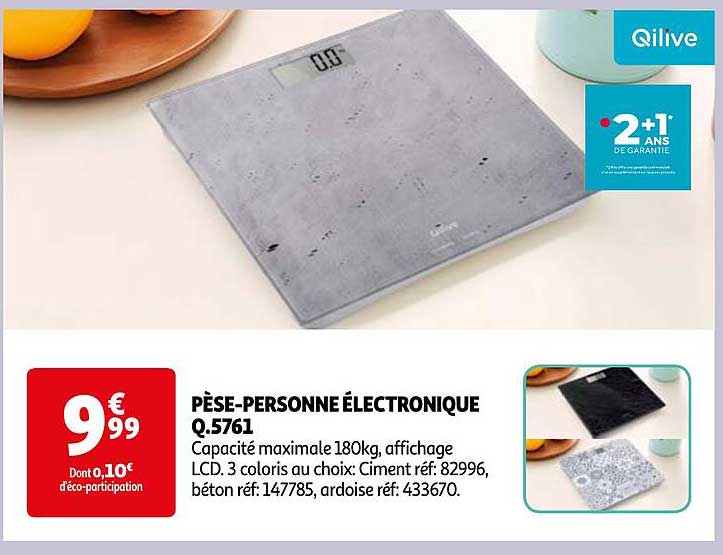 pèse-personne électronique q.5761 qilive
