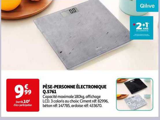 pèse-personne électronique q.5761 qilive