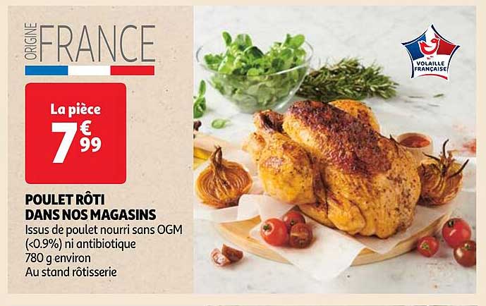 poulet rôti dans nos magasins