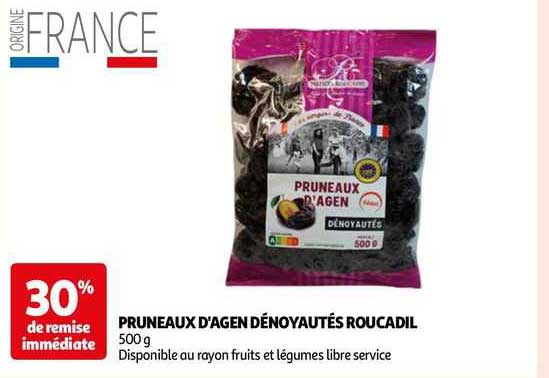 pruneaux d'agen dénoyautés roucadil
