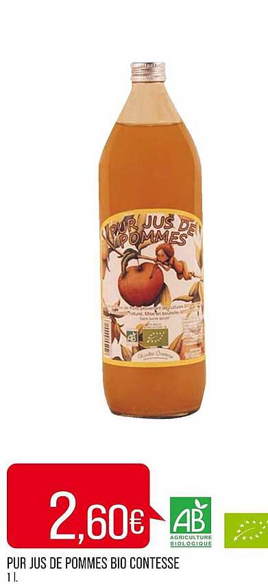 pur jus de pommes bio contesse