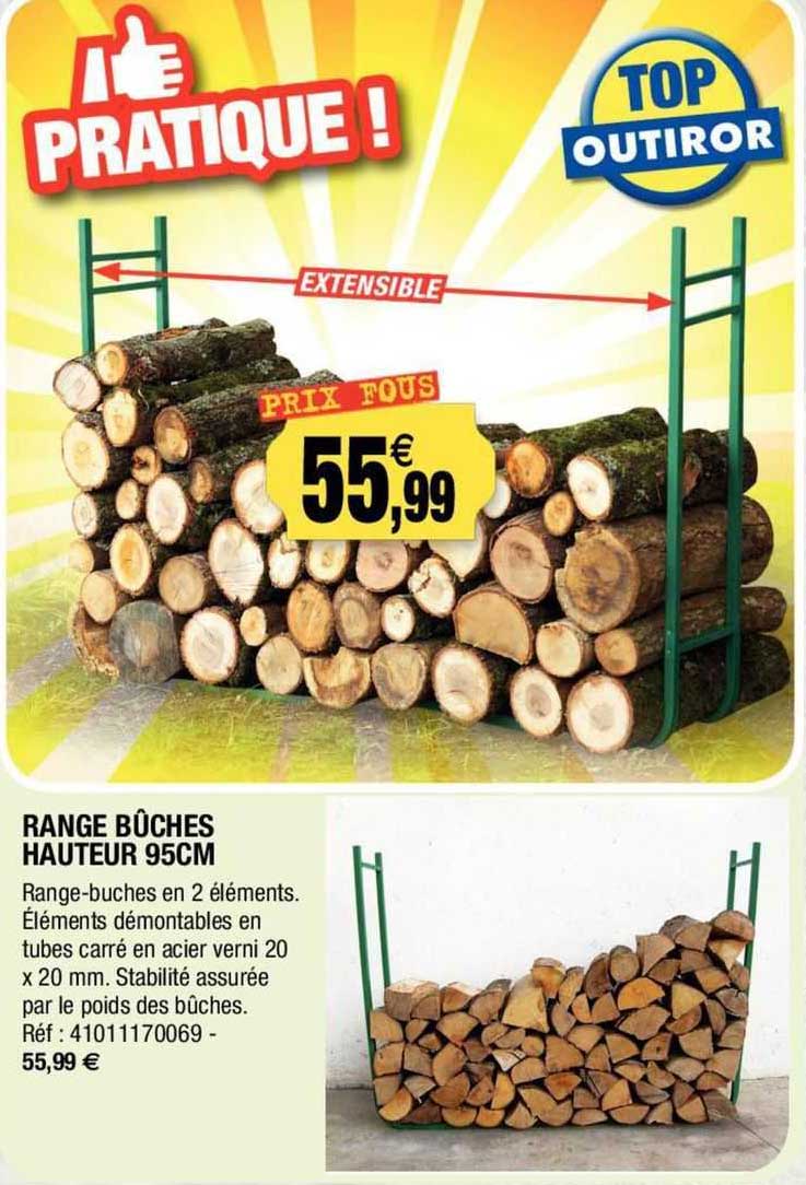 range bûches hauteur 95 cm