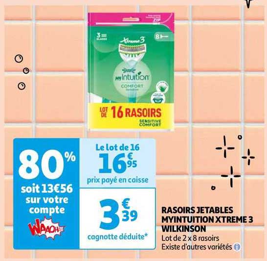 Rasoirs Jetables Myintuition Xtreme3 Wilkinson