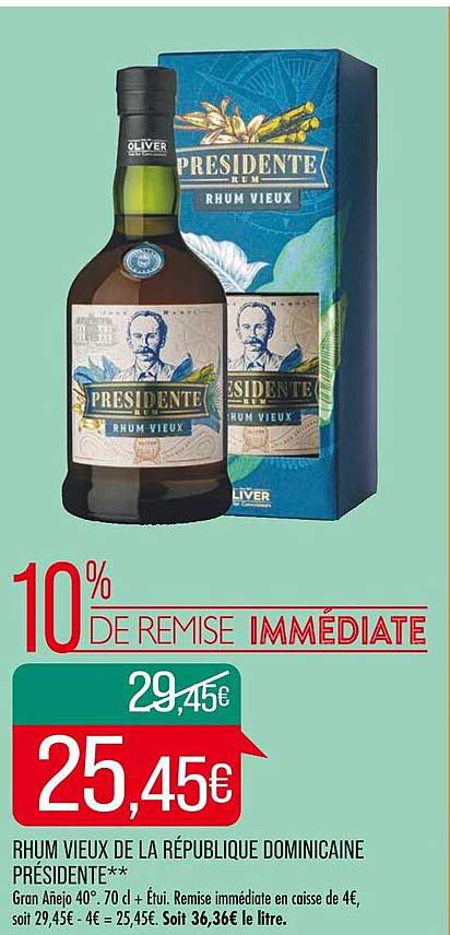 rhum vieux de la république dominicaine présidente**
