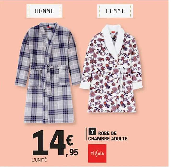 Robe De Chambre Adulte Tissaia