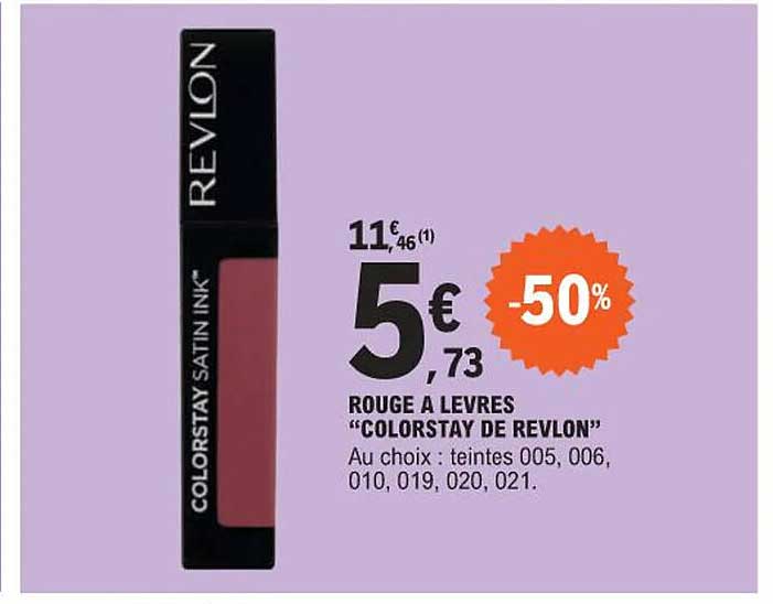 rouge à lèvres "colorstay de revlon"