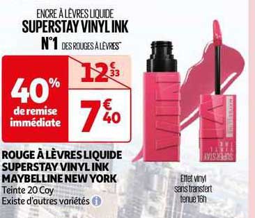 rouge à lèvres liquide superstaty vinyl ink maybelline new york