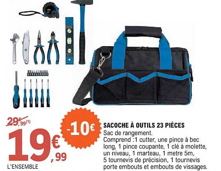 Sacoche à Outils 23 Pièces