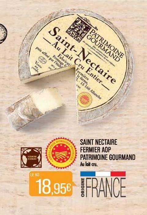 saint nectaire fermier aop patrimoine gourmand
