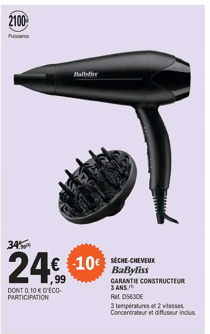 sèche-cheveux baByliss