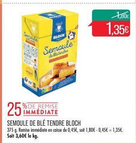 semoule de blé tendre bloch