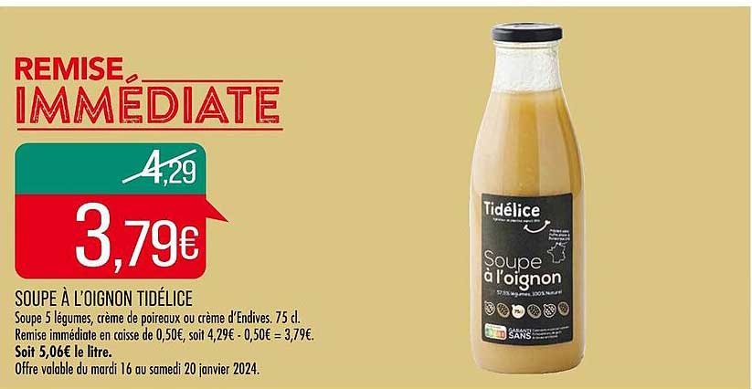 Soupe à L'oignon Tidélice