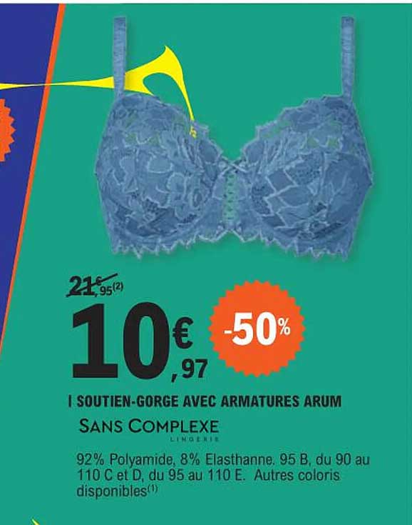 soutien-gorge avec armatures arum sans complexe