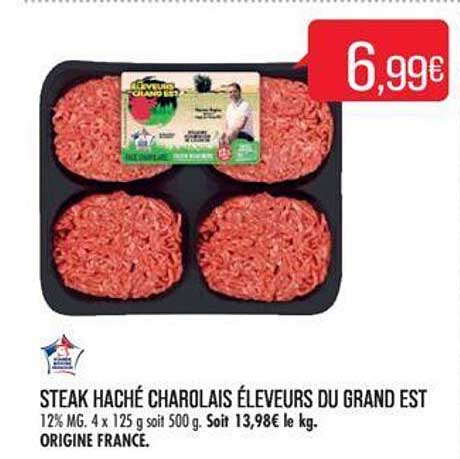 steak haché charolais éleveurs du grand est