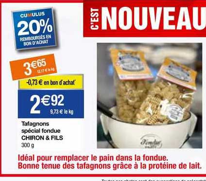 tafagnons spécial fondue chiron & fils