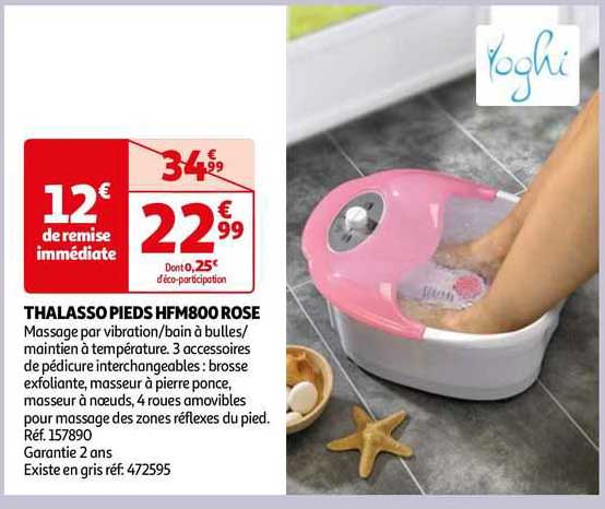 thalasso pieds hfm800 rose yoghi