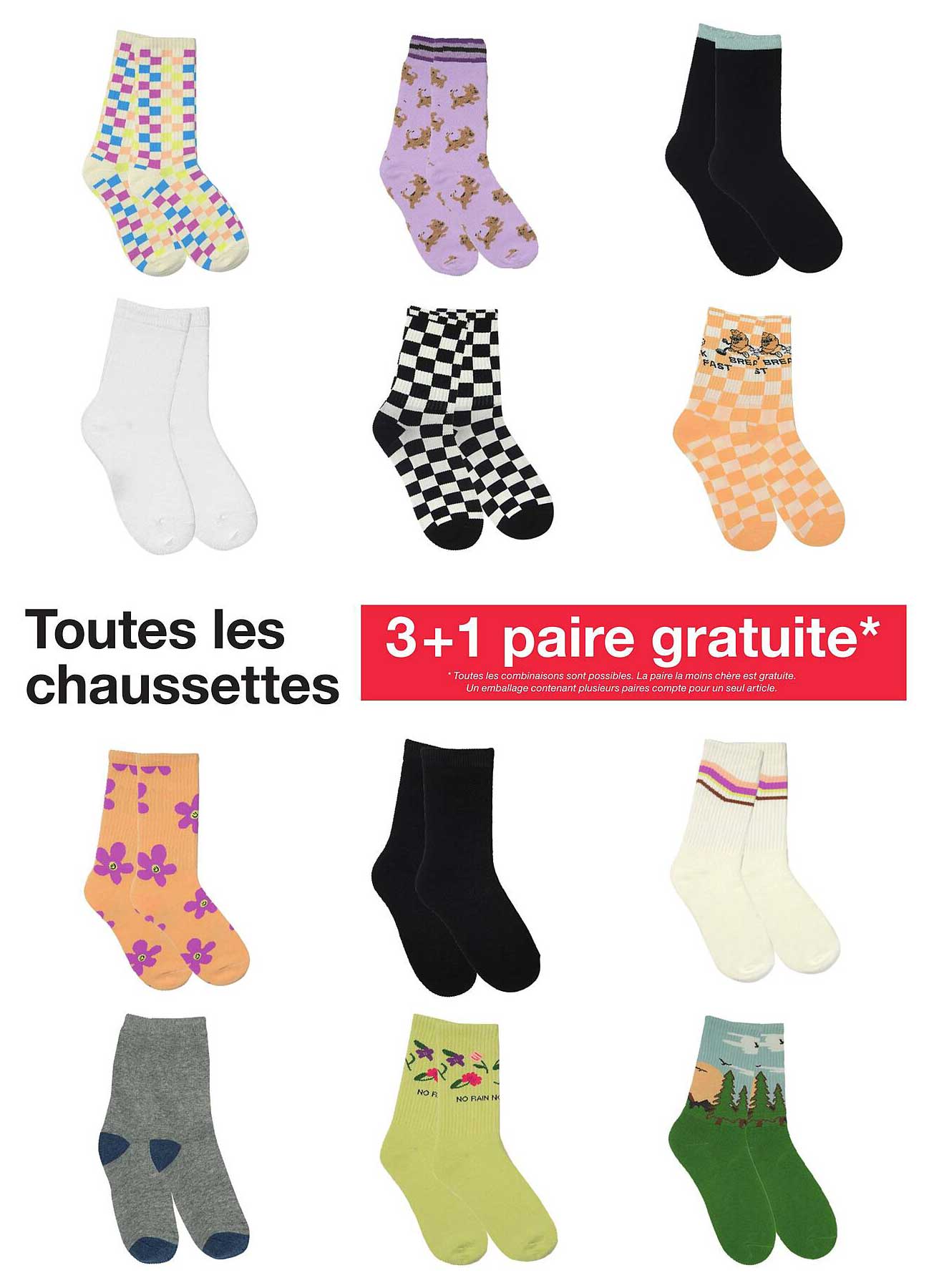 toutes les chaussettes